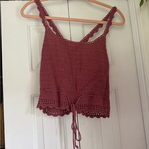 Crochet Knit Tank Top